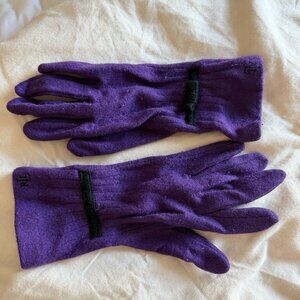 RALPH LAUREN PURPLE BOW GLOVES